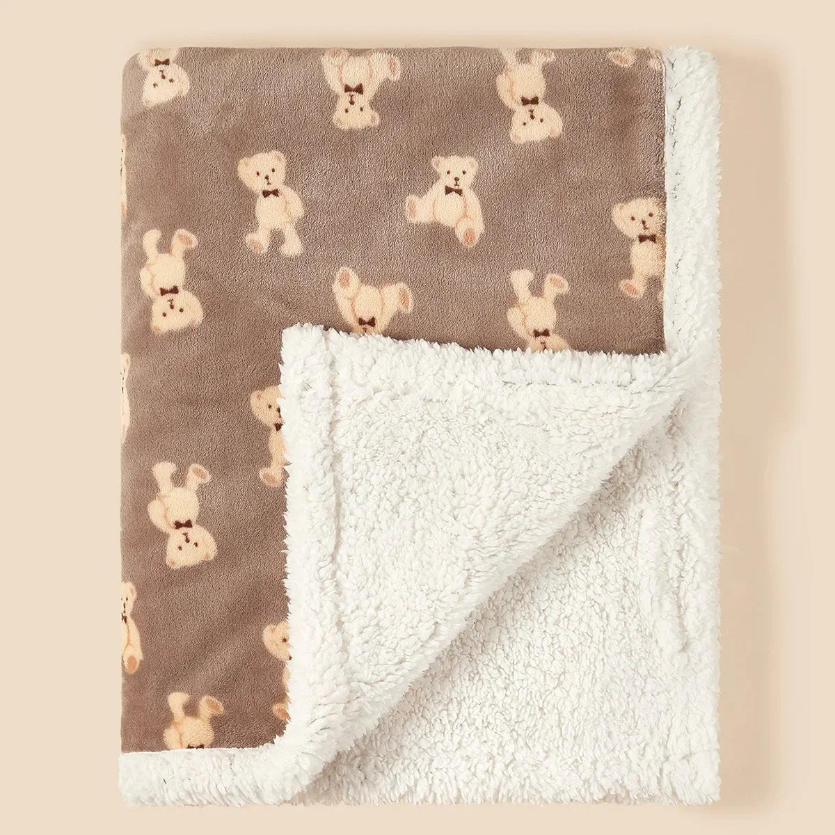 couverture bebe ours cafe coconlune