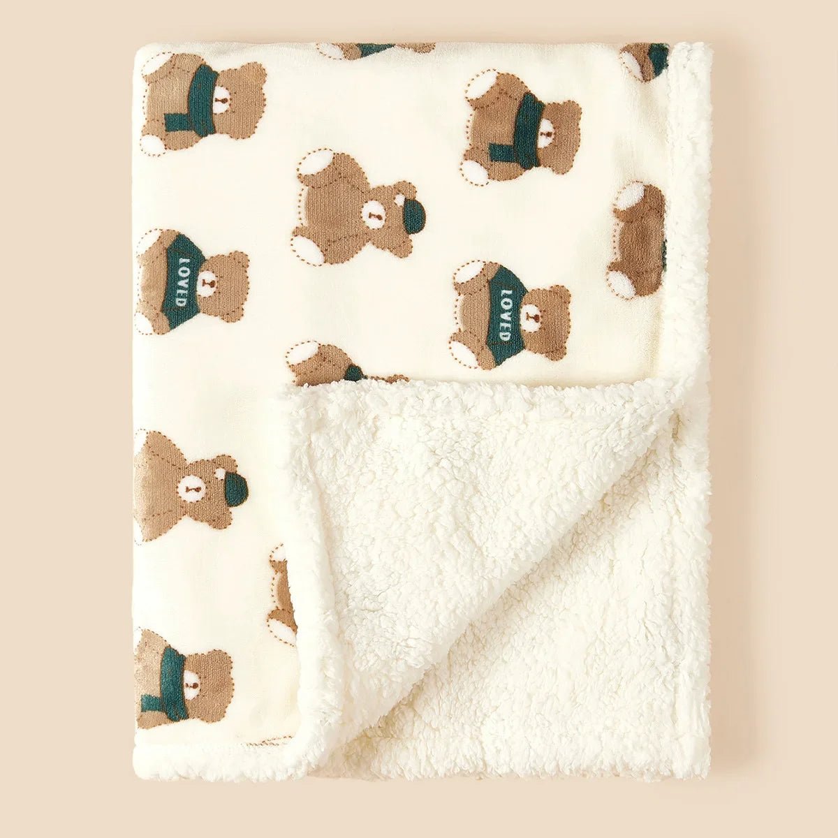 couverture-bebe-ours-vert-coconlune douce
