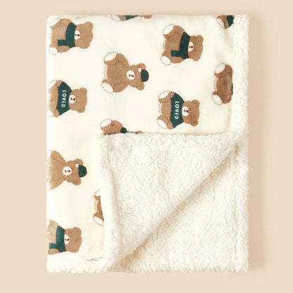 couverture-bebe-ours-vert-coconlune douce